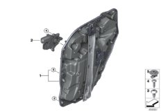 Mechanizm szyby drzwi tylnych (51_A268) dla BMW X7 G07 X7 50iX SAV USA