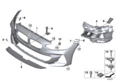 M Obudowa przednia (51_A269) dla BMW 1' F52 118i Lim CHN