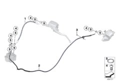 Przewody hamulcowe tylne (34_2663) dla BMW C 400 GT (0C06, 0C16) ECE