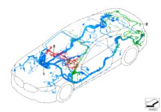 Główna wiązka przewodów, duplikat (61_6082) dla BMW 8' G14 840i Cab USA