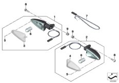 Lampy kierunkowskazów z tyłu (63_2075) dla BMW C 400 X (0C09, 0C19) ECE