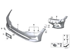 Obudowa przednia (51_A309) dla BMW 3' G20 330iX Lim USA