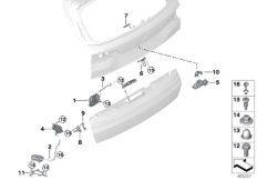 Tylna klapa/System zamykania (41_3058) dla BMW X5 G05 X5 40iX SAV USA