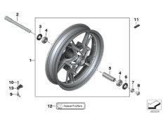 Koło odlewane przednie (36_2572) dla BMW R 1250 R 19 (0J71, 0J73) USA