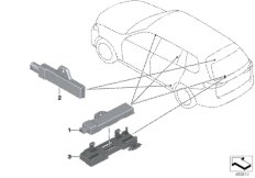 Poj. części anteny funkc. dost. komf. (65_3067) dla BMW X5 G05 X5 40iX SAV USA