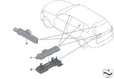 Poj. części anteny funkc. dost. komf. (65_3067) dla BMW X7 G07 X7 50iX SAV USA