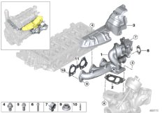 Turbosprężarka z kolektorem wylotowym (11_7700) dla BMW 6' G32 GT 620d Gra ECE