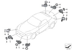 Czujnik ultradźwiękowy PDC (66_0517) dla BMW Z4 G29 Z4 30i Roa ECE