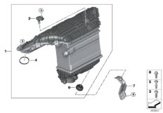 Prowadz. powietrza ład. instal. ssącej (11_8286) dla BMW X4 M F98 X4 M SAC ECE