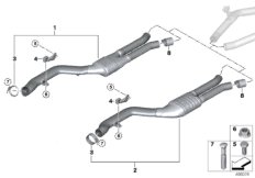 Układ wydechowy przedni (18_1554) dla BMW Z4 G29 Z4 M40i Roa USA