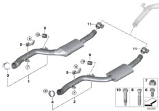 Układ wydechowy przedni (18_1579) dla BMW Z4 G29 Z4 30i Roa ECE