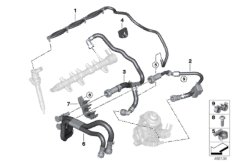 Przewody paliwa/Elementy mocujące (13_2187) dla BMW X3 G01 X3 20dX SAV ECE