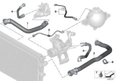 Węże płynu chłodzącego układu chłodzenia (17_1453) dla BMW X3 G01 X3 18d SAV ECE