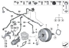 Serwomechanizm ukł. hamulcowego (34_2083) dla BMW 3' F30 Hybrid 3 Lim ECE