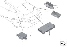 Poj.elem.wzmacn.antenowego Diversity (65_3118) dla BMW 8' G14 M850iX Cab ECE