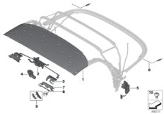 Dach składany, elementy dod. (54_0594) dla BMW Z4 G29 Z4 M40i Roa USA