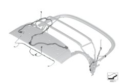 Dach składany, elektryka/wiązka kabli (54_0595) dla BMW Z4 G29 Z4 30i Roa USA
