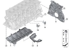 Skrzynia korbowa cylind./Elementy dod. (11_7987) dla BMW X3 M F97 X3 M SAV ECE