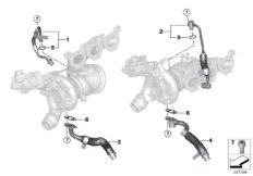 Dopływ oleju, turbosprężarka (11_8008) dla BMW X3 M F97 X3 M SAV USA