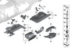 Elementy dod. tablicy przyrządów na dole (51_9900) dla BMW X5 G05 X5 30dX SAV RUS