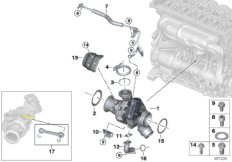 Turbosprężarka ze smarowaniem (11_7858) dla BMW 2' F22 LCI 218d Cou ECE