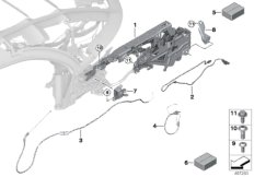 Mechanika składania dachu (54_0604) dla BMW 8' G14 840iX Cab USA