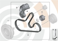 Zestaw naprawczy napędu pasowego (88_0314) dla BMW 1' F21 M135iX 3-d ECE