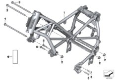 Rama przednia (46_1926) dla BMW R 1200 RS (0A05, 0A15) ECE