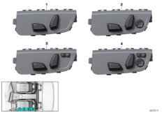 Przełącznik regulacji siedzenia kierowcy (61_6215) dla BMW Z4 G29 Z4 30i Roa USA