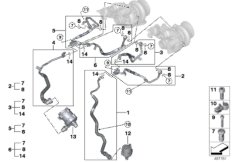 Układ chłodzenia-turbosprężarka (11_7251) dla BMW X5 G05 X5 50iX SAV USA