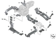 Kanał powietrza (64_2436) dla BMW X7 G07 X7 30dX SAV RUS