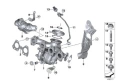 Turbosprężarka z kolektorem wylotowym (11_8026) dla BMW X1 F48 LCI X1 25dX SAV ECE