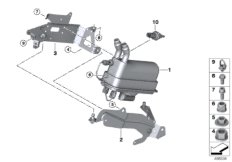 Elektryczny podgrzewacz przepływowy (64_2195) dla BMW 5' G30 530eX Lim USA