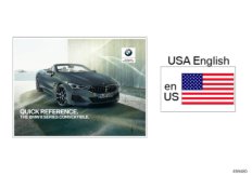 Quick Reference Card G14 (01_1627) dla BMW 8' G14 M850iX Cab USA