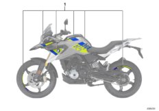 Komplet naklejek (77_1184) dla BMW G 310 GS (0G02, 0G12) USA