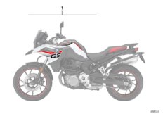 Komplet naklejek (77_1190) dla BMW F 850 GS (0B29) BRA