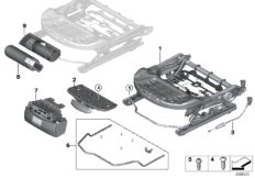 Fotel przedni, rama fotela (52_3988) dla MINI Cabrio F57 Cooper S Cabrio ECE