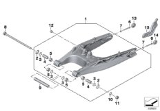 Wahacz tylnego koła (33_2090) dla BMW G 310 R (0G21) BRA