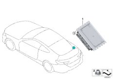 Przekładnia tylnej osi sterownik (33_2475) dla BMW 8' G15 M850iX Cou ECE