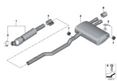 Układ wydechowy tylny (18_1646) dla MINI Cabrio F57 JCW Cabrio ECE