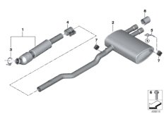 Układ wydechowy tylny (18_1646) dla MINI F56 JCW 3-drzwiowy ECE