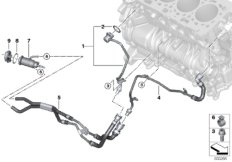 Węże płynu chł. układu chłodz. silnika (17_1276) dla BMW 6' G32 GT 620d Gra IND