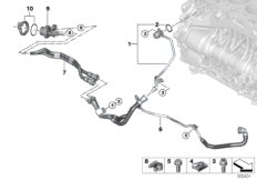 Węże płynu chł. układu chłodz. silnika (17_0957) dla BMW 3' F30 LCI 316d Lim ECE