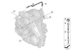Skrzynia biegów, mocowanie / odpowietrz (27_0095) dla BMW 5' G30 M550iX Lim ECE