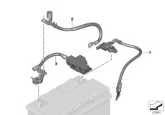 Kabel akumulatora/Kabel masy (61_3790) dla MINI Cabrio F57 Cooper S Cabrio ECE