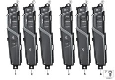 Panel obsługi konsoli środkowej (61_6314) dla BMW X3 G01 X3 30i SAV USA