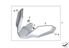 Przedłużacz błotnika przedniego (77_0937) dla BMW R 1250 GS 19 (0J90) BRA