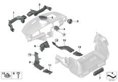 Kanał powietrza (64_2047) dla MINI Cabrio F57 Cooper S Cabrio ECE