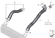 Przewód powietrza doładowania (13_1772) dla BMW X5 F15 X5 40eX SAV USA