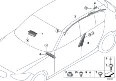 Poduszka powietrzna (72_0764) dla BMW 3' F34 GT 318d Gra ECE